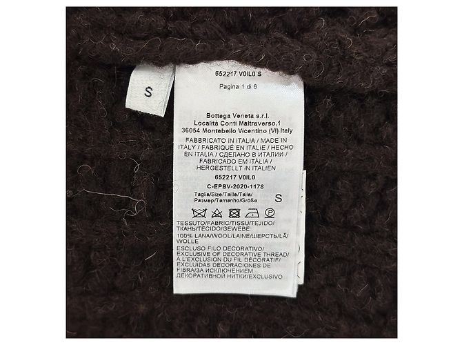 Bottega Veneta Goldmetall Lana Wolle Häkelstrickjacke Taeyeon Braun - Ansicht 5