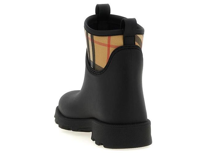 Burberry Botas bajas de goma Marsh Negro - vista 6