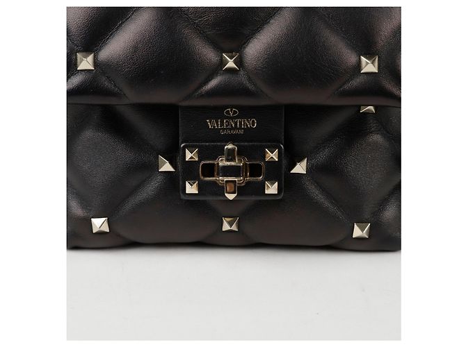 Valentino Candy Stud Mini Top Handle Tote Schultertasche Schwarz - Ansicht 2