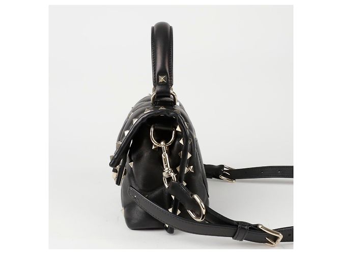 Valentino Candy Stud Mini Top Handle Tote Schultertasche Schwarz - Ansicht 3