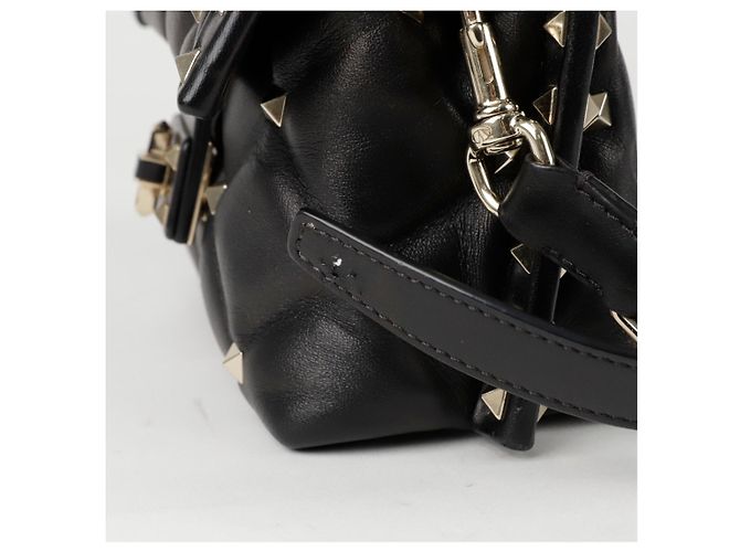 Valentino Candy Stud Mini Top Handle Tote Schultertasche Schwarz - Ansicht 4