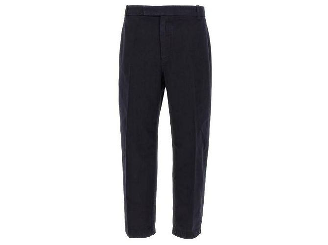 Thom Browne Pantaloni utility in twill di cotone Blu - vista 4