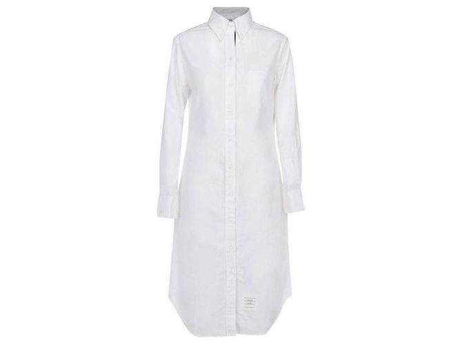 Thom Browne Abito Camicia Oxford con Rifiniture - vista 4
