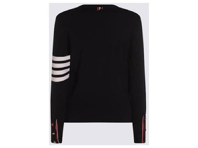 Thom Browne Klassischer Pullover aus Milano-Wolle Blau - Ansicht 5