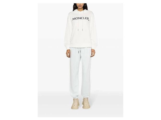 Moncler Hoodie mit gesticktem Logo Weiß - Ansicht 5