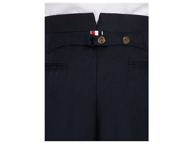 Thom Browne Classic Fit RWB Tab Super Twill Wool Backstrap Pants - view 7