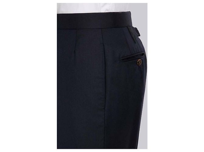 Thom Browne Classic Fit RWB Tab Super Twill Wool Backstrap Pants - view 8