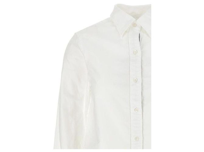 Thom Browne Abito Camicia Oxford con Tagli Bianco - vista 6