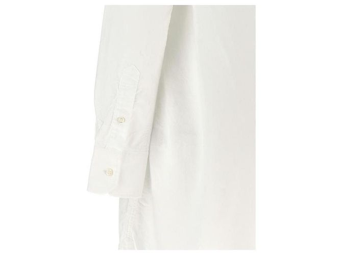 Thom Browne Abito Camicia Oxford con Tagli Bianco - vista 7