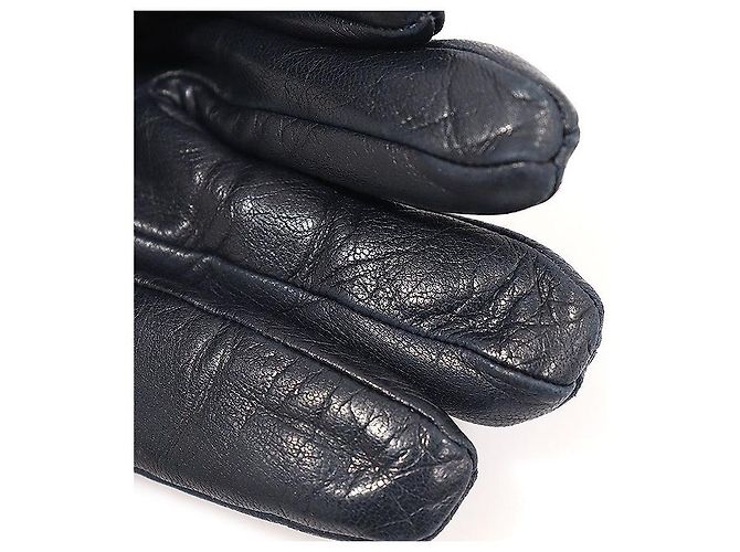 Mulberry Luvas de couro acolchoadas para mulheres azul marinho escuro - vista 5
