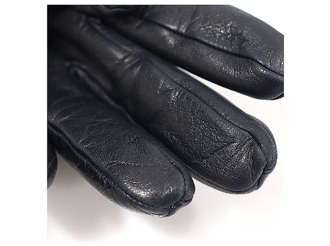 Mulberry Luvas de couro acolchoadas para mulheres azul marinho escuro - vista 6