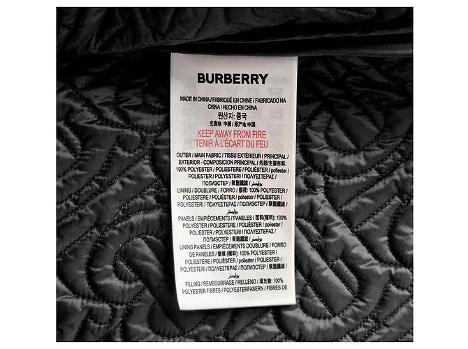 Burberry Jaqueta acolchoada para crianças de Londres Preto - vista 7