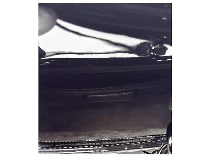 Dior Bolso de mujer negro de charol - vista 8