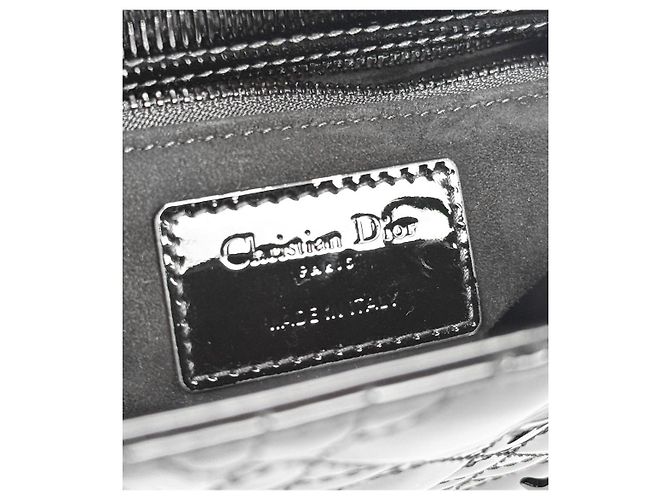 Dior Bolso de mujer negro de charol - vista 9