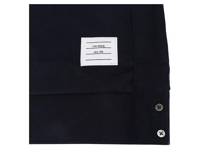 Thom Browne Sudadera de jersey con lazo Bar Stripe RWB - vista 10
