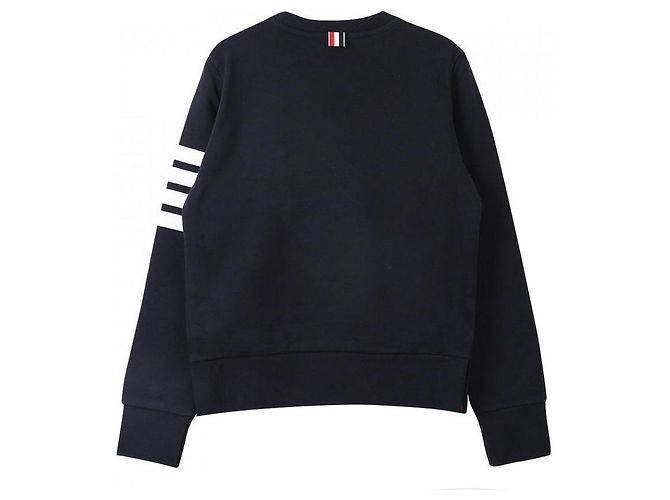 Thom Browne Sudadera de jersey con lazo Bar Stripe RWB - vista 5