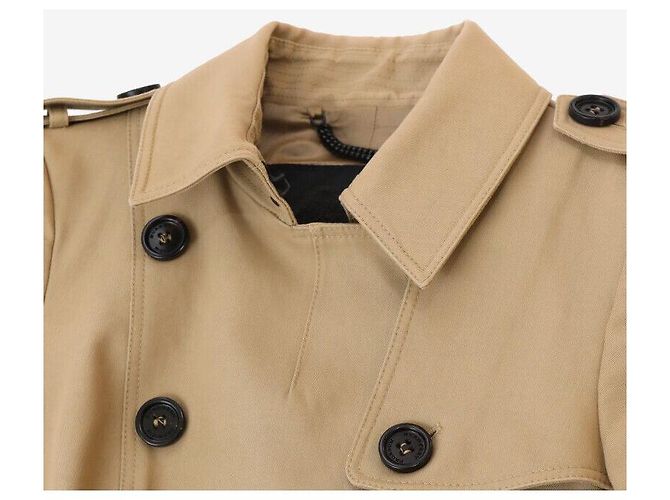 Burberry Double Trench Coat Beige - view 3