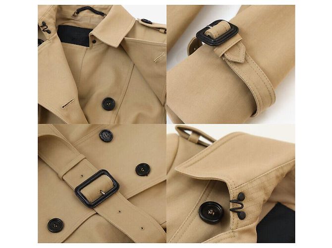 Burberry Double Trench Coat Beige - view 7