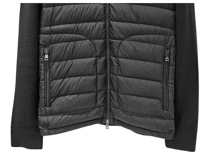 Moncler Cardigã acolchoado de malha Preto - vista 4