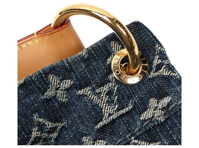 Louis Vuitton Bolso tote diario de denim Azul - vista 10
