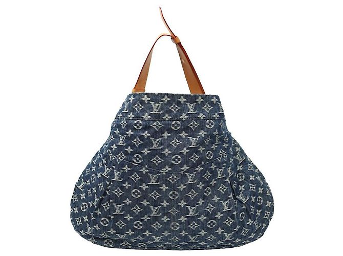 Louis Vuitton Bolso tote diario de denim Azul - vista 3