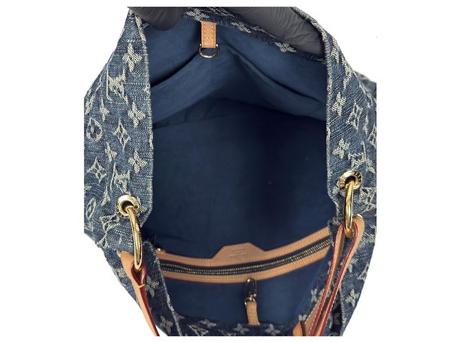 Louis Vuitton Bolso tote diario de denim Azul - vista 5