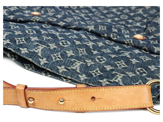 Louis Vuitton Bolso tote diario de denim Azul - vista 8