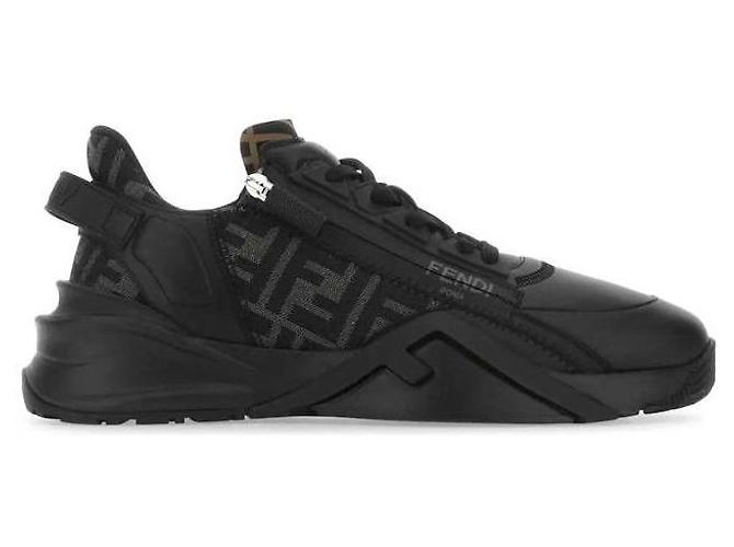 Fendi Sneakers basse in pelle - vista 5