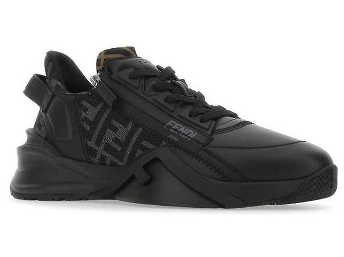 Fendi Sneakers basse in pelle - vista 7
