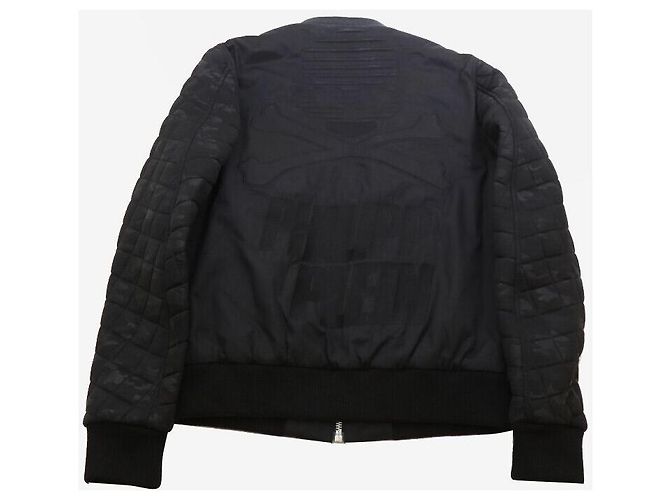 Philipp Plein Giacca trapuntata nera XL Nero - vista 4