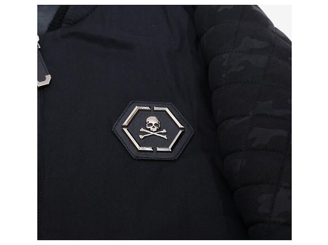 Philipp Plein Giacca trapuntata nera XL Nero - vista 7