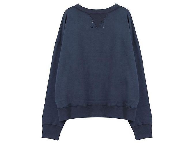 Maison Martin Margiela Reverse Logo Sweatshirt Blau - Ansicht 4