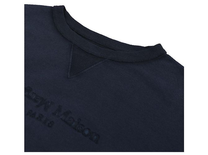 Maison Martin Margiela Reverse Logo Sweatshirt Blau - Ansicht 5