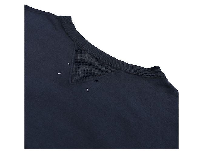 Maison Martin Margiela Reverse Logo Sweatshirt Blau - Ansicht 6