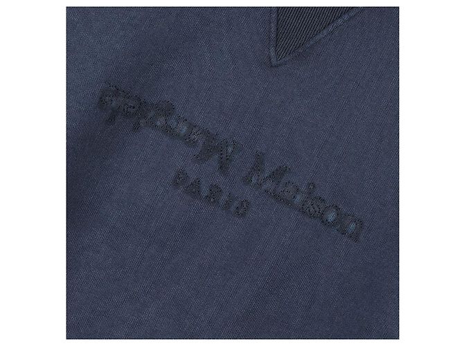 Maison Martin Margiela Reverse Logo Sweatshirt Blau - Ansicht 7