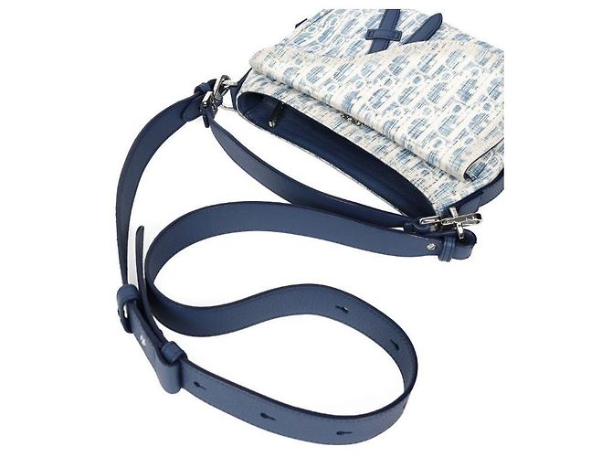 Saddle Dior Borsa a sella obliqua blu cielo - vista 4