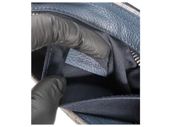 Saddle Dior Borsa a sella obliqua blu cielo - vista 7