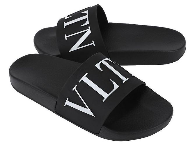 Valentino Pantoufles noires - vue 5