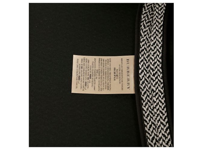 Burberry Herringbone Tailored Coat Size Black - view 10