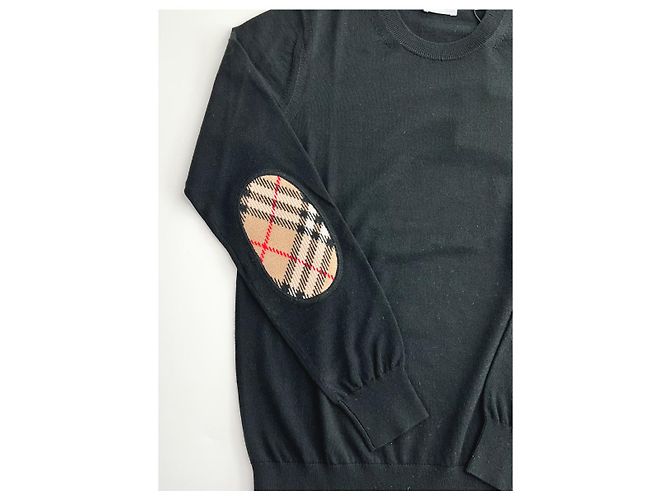 Burberry Suéter de lana de punto BEMPTON para mujeres NEGRO - vista 13