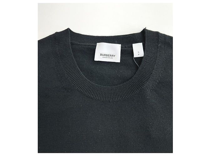 Burberry Suéter de lana de punto BEMPTON para mujeres NEGRO - vista 14