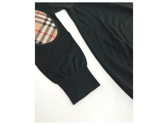 Burberry Suéter de lana de punto BEMPTON para mujeres NEGRO - vista 15