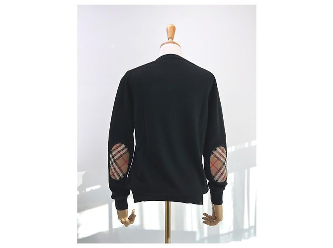 Burberry Suéter de lana de punto BEMPTON para mujeres NEGRO - vista 9