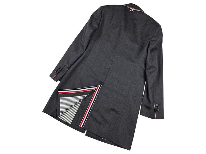 Thom Browne Herringbone Wool Overcoat - view 5