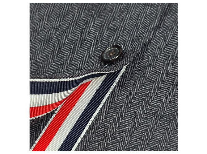 Thom Browne Herringbone Wool Overcoat - view 6