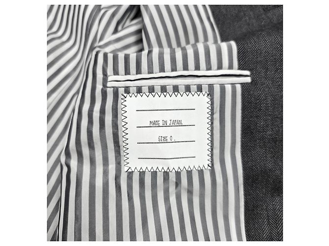 Thom Browne Herringbone Wool Overcoat - view 8