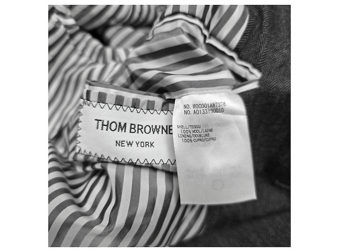 Thom Browne Herringbone Wool Overcoat - view 9