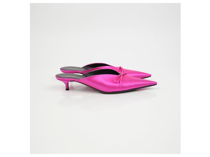 Balenciaga Taglia Mule con Nastro Rosa - vista 3