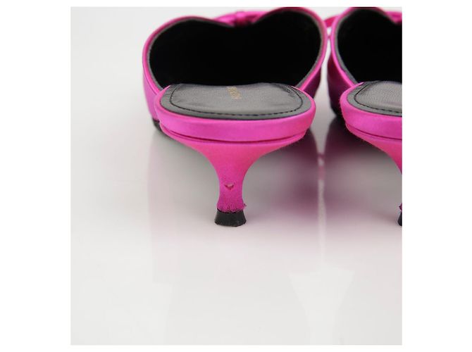 Balenciaga Taglia Mule con Nastro Rosa - vista 8