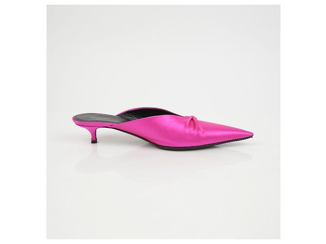 Balenciaga Taglia Mule con Nastro Rosa - vista 9